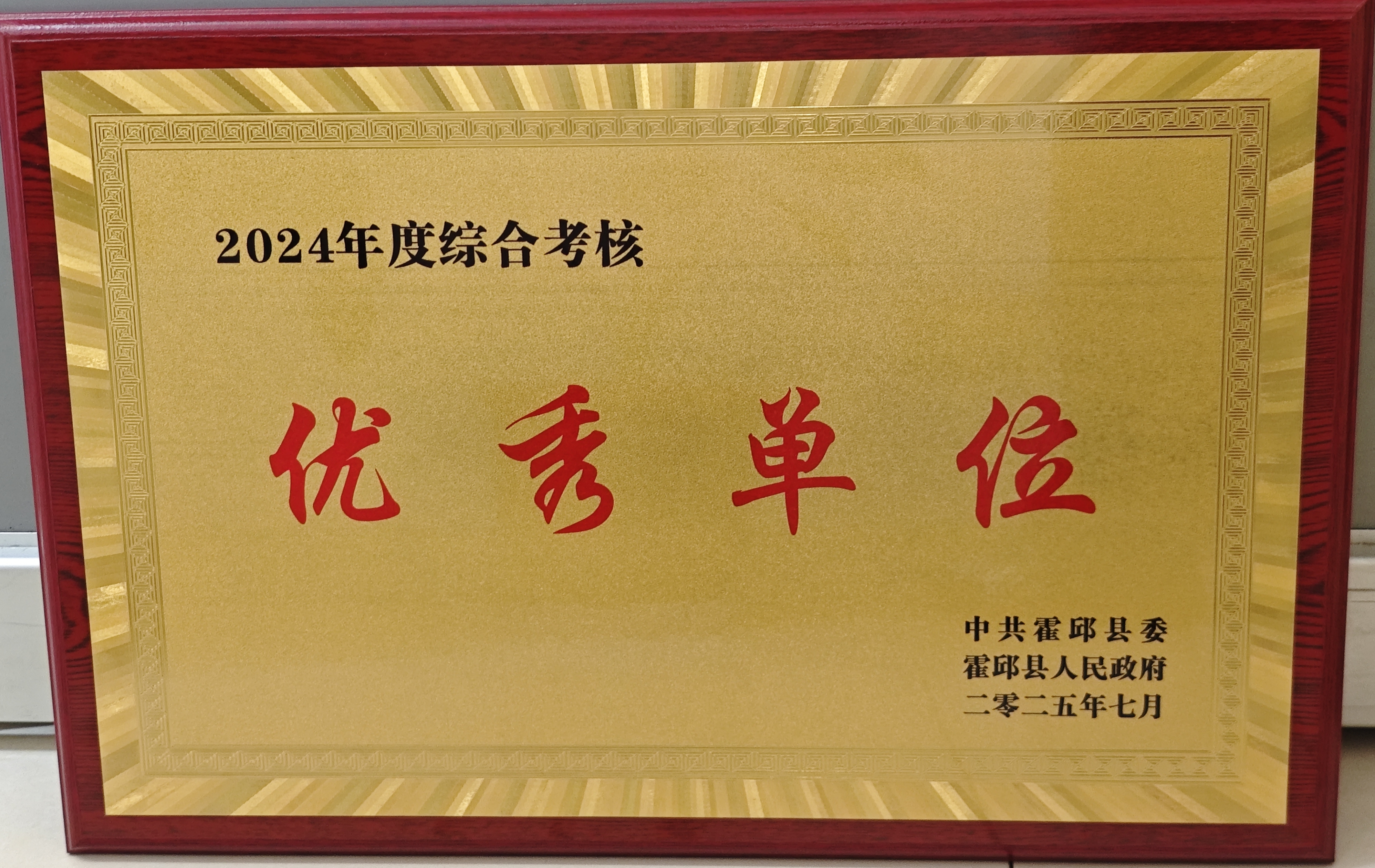 霍邱县人民医院获评2024年度全县综合考核优秀单位